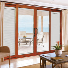 lowes louver sliding aluminium glass screen door with blinds for toilet philippines price and design on China WDMA