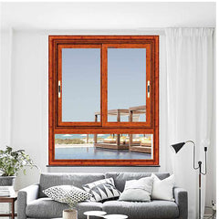 manufacturer horizontal glass color section detail aluminium frame fixed sliding window on China WDMA