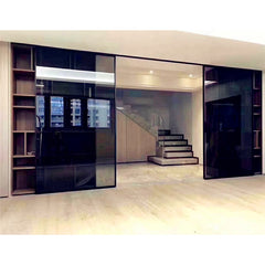 most popular quality solid wooden hotel single leaf hollow core bifold closet 77 inch door bi foldable on China WDMA