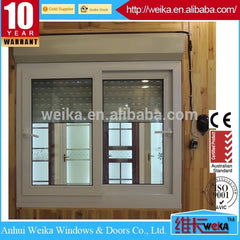 plastic sliding window and door aluminium sliding window with roller shutter on China WDMA