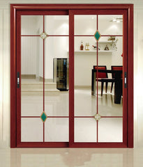 professional aluminum sliding doors for house/office high-end panel sliding doors on China WDMA