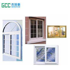 pvc sliding tinted glass window with roller shutter on China WDMA