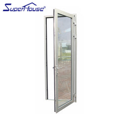 residential custom exterior tempered glass french patio doors design on China WDMA