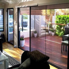 retractable bifold fly screens for sliding doors on China WDMA