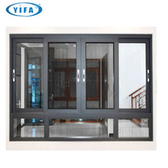 sliding window guard/aluminum sliding window frame/aluminium european style glass sliding windows on China WDMA