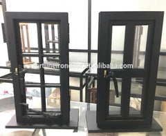 slim lite fire rated steel windows with tempered LOWE glass on China WDMA