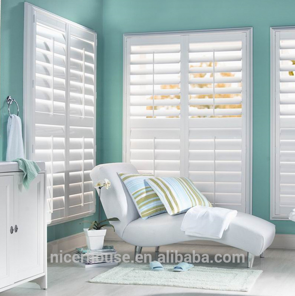 sound proof glass window pvc hurricane plantation shutters shuttered windows on China WDMA