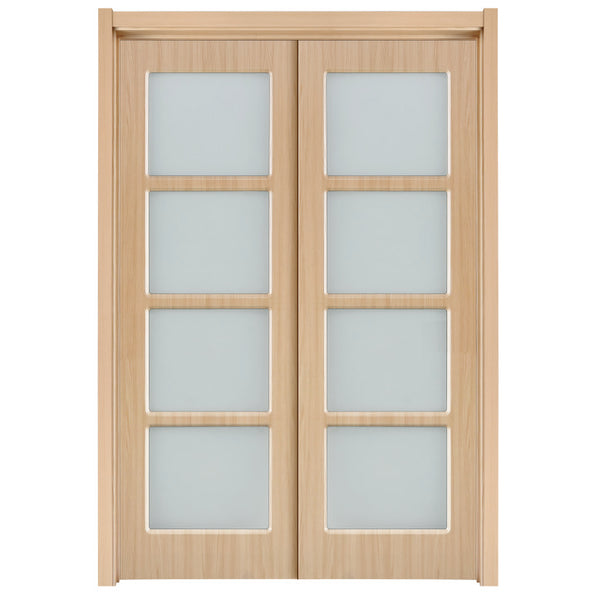 soundproof interior insulated sliding barn doors translucent glass bedroom sliding door on China WDMA