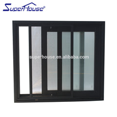 superhouse australia AS2047 standard horizontal open style sliding window upvc windows on China WDMA