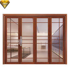 the middle east popular style aluminum bifold door tempered glass door glass folding doors for living room on China WDMA