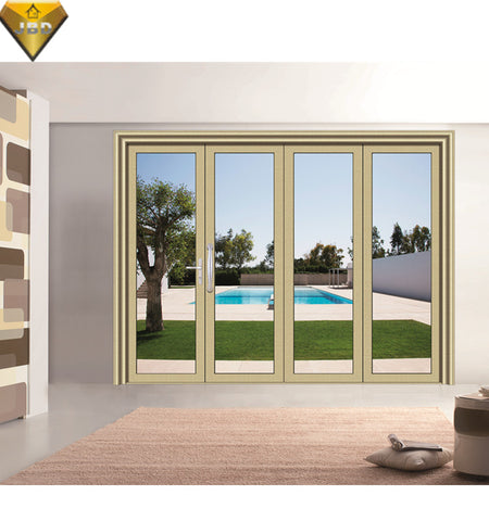 the middle east popular style aluminum bifold door tempered glass door glass folding doors for living room on China WDMA