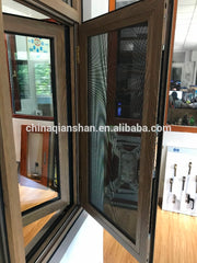 thermal broken frame aluminium casement window with insect screen on China WDMA