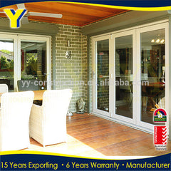 three panel sliding glass door / inward opening folding door / bi fold doors on China WDMA