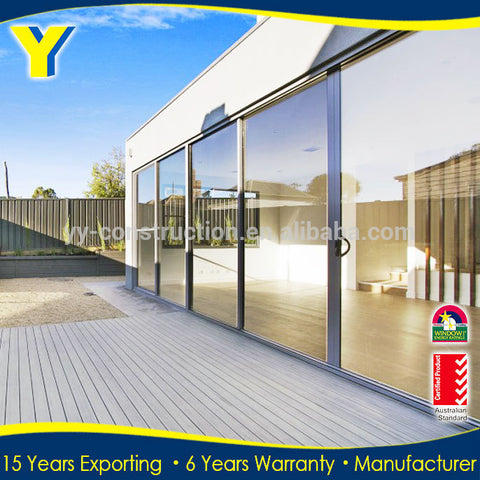 three panel sliding glass door / inward opening folding door / bi fold doors on China WDMA