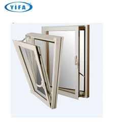 tilt turn window with louvre design /aluminum windows with electric shutter on China WDMA