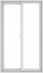 WDMA 36X60 (35.5 x 59.5 inch) White uPVC/Vinyl Sliding Window without Grids Interior