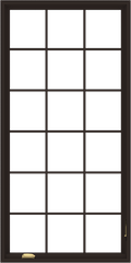 36x72 Pine Wood Crank Out Casement Window with Fractional Grid Grilles