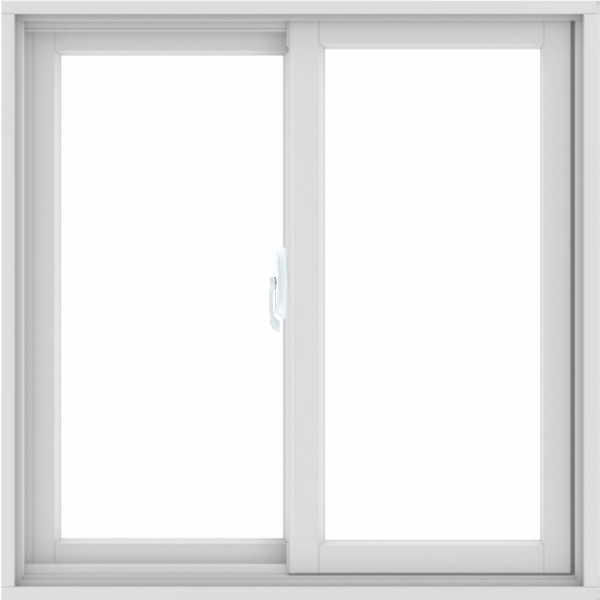 WDMA 36X36 (35.5 x 35.5 inch) White uPVC/Vinyl Sliding Window without Grids Interior