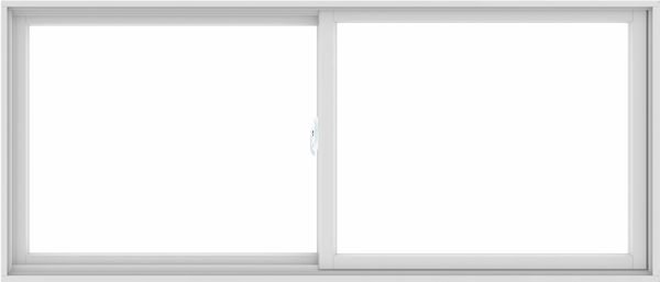 WDMA 84X36 (83.5 x 35.5 inch) White uPVC/Vinyl Sliding Window without Grids Interior