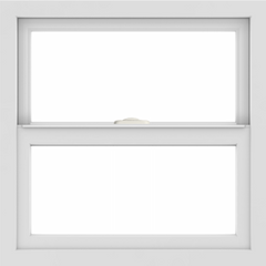 WDMA 24x24 (23.5 x 23.5 inch) White Aluminum Single and Double Hung Window without grids interior