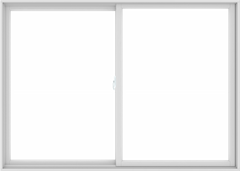 WDMA 84X60 (83.5 x 59.5 inch) White uPVC/Vinyl Sliding Window without Grids Interior