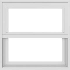 WDMA 24x24 (23.5 x 23.5 inch) White uPVC/Vinyl Single and Double Hung Window without grids exterior