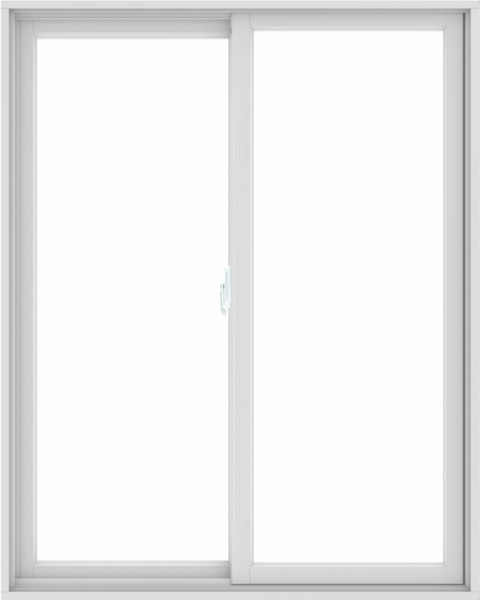 WDMA 48X60 (47.5 x 59.5 inch) White uPVC/Vinyl Sliding Window without Grids Interior