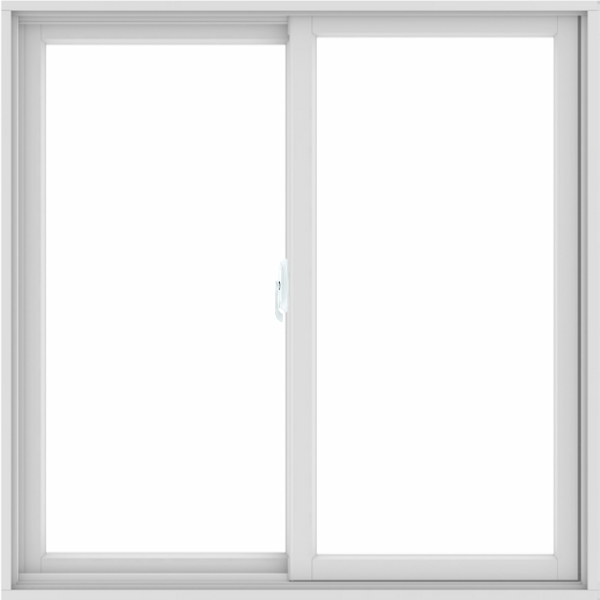 WDMA 48X48 (47.5 x 47.5 inch) White uPVC/Vinyl Sliding Window without Grids Interior