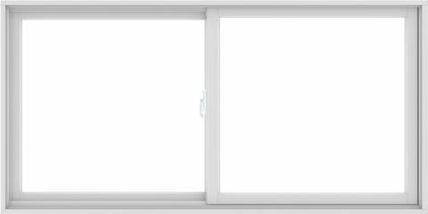 WDMA 72X36 (71.5 x 35.5 inch) White uPVC/Vinyl Sliding Window without Grids Interior