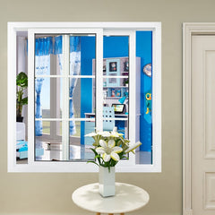 upvc/ pvc/ plastic double glazed sliding windows factory