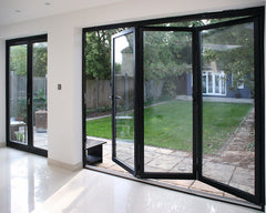 vertical folding doors Bifolding Doors Aluminum French Grey Doors on China WDMA