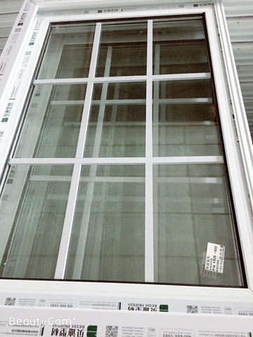 vertical sliding UPVC grill windows design on China WDMA