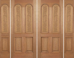 WDMA 100x80 Door (8ft4in by 6ft8in) Exterior Mahogany Legacy Double Door/2side Carved Panel 1