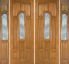 WDMA 100x96 Door (8ft4in by 8ft) Exterior Mahogany Talbot Double Door/2side w/ L Glass 1