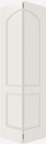 WDMA 12x80 Door (1ft by 6ft8in) Interior Bypass Smooth 2020 MDF 2 Panel Arch Panel Single Door 2