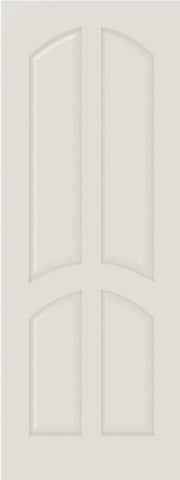 WDMA 12x80 Door (1ft by 6ft8in) Interior Barn Smooth 4030 MDF 4 Panel Arch Panel Single Door 1