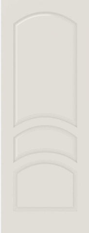 WDMA 12x80 Door (1ft by 6ft8in) Interior Swing Smooth 3030 MDF 3 Panel Arch Panel Single Door 1