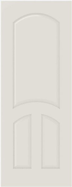 WDMA 12x80 Door (1ft by 6ft8in) Interior Swing Smooth 3230 MDF 3 Panel Arch Panel Single Door 1