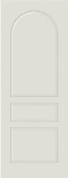 WDMA 12x80 Door (1ft by 6ft8in) Interior Swing Smooth 3040 MDF 3 Panel Round Panel Single Door 1