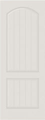 WDMA 12x80 Door (1ft by 6ft8in) Interior Swing Smooth SV2020 MDF PLANK/V-GROOVE 2 Panel Arch Panel Single Door 1