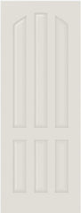 WDMA 12x80 Door (1ft by 6ft8in) Interior Barn Smooth 6080 MDF 6 Panel Arch Panel Single Door 1