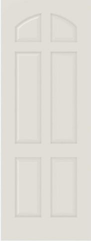 WDMA 12x80 Door (1ft by 6ft8in) Interior Bifold Smooth 6020 MDF 6 Panel Arch Panel Single Door 1