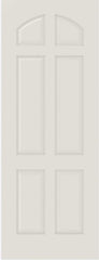 WDMA 12x80 Door (1ft by 6ft8in) Interior Bifold Smooth 6020 MDF 6 Panel Arch Panel Single Door 1