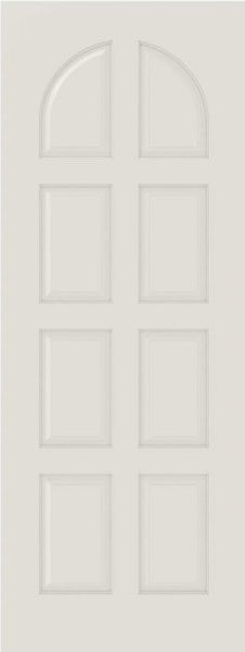 WDMA 12x80 Door (1ft by 6ft8in) Interior Swing Smooth 8040 MDF 8 Panel Round Panel Single Door 1