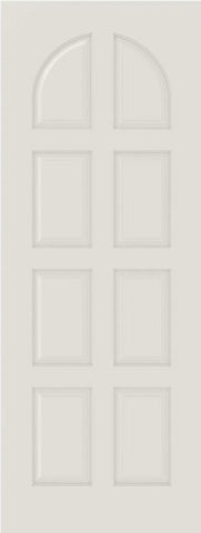 WDMA 12x80 Door (1ft by 6ft8in) Interior Swing Smooth 8040 MDF 8 Panel Round Panel Single Door 1