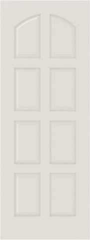 WDMA 12x80 Door (1ft by 6ft8in) Interior Bifold Smooth 8020 MDF 8 Panel Arch Panel Single Door 1