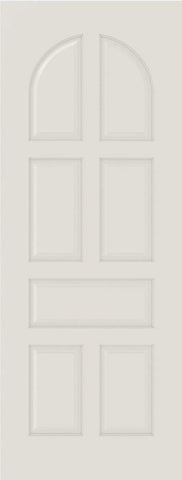 WDMA 12x80 Door (1ft by 6ft8in) Interior Barn Smooth 7040 MDF 7 Panel Round Panel Single Door 1