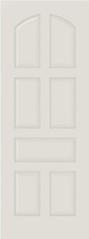 WDMA 12x80 Door (1ft by 6ft8in) Interior Barn Smooth 7020 MDF 7 Panel Arch Panel Single Door 1