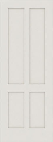 WDMA 12x80 Door (1ft by 6ft8in) Interior Barn Smooth 4010 MDF 4 Panel Shaker Single Door 1