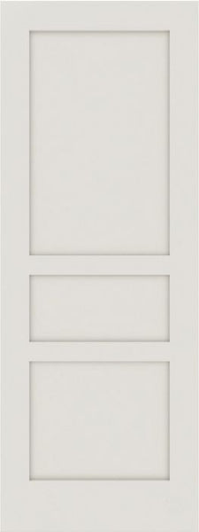 WDMA 12x80 Door (1ft by 6ft8in) Interior Barn Smooth 3010 MDF 3 Panel Shaker Single Door 1